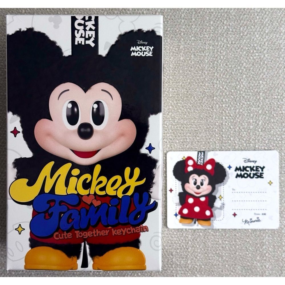 POP MART Mickey Family Cute Together‎ MINNIE Keychain Series Figures Single Box - Picture 3 of 10
